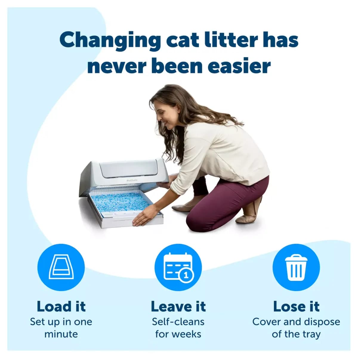 PetSafe® ScoopFree® Crystal Litter Disposable Refill Tray Leak Proof Fresh Scent - 1 Pack [Material Dust-free, low-tracking crystal litter w, Environment Type Indoors, Species Cat,