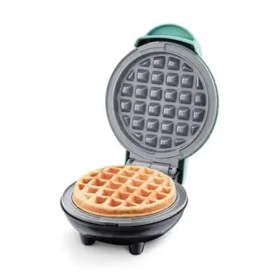 Dash Ceramic Nonstick Mini Maker Waffle Aqua [350 watts, Plastic, 1.3 Pounds]