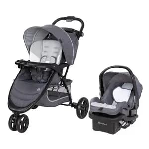 Baby Trend EZ Ride Travel System with EZ-Lift Infant Car Seat - Dash Gray [Dimensions (Overall) 41.0 Inches (H) x 25.5 Inches (W) x 25.5, Weight 28.52 Pounds, Dimensions (Collapsed