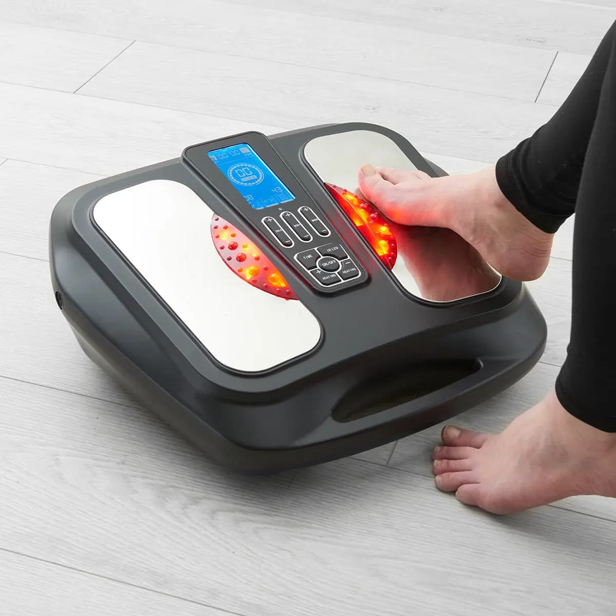 Sharper Image T.E.N.S. Foot Massager with Infrared Heat [19.88" L x 7.64" W x 17.4" H, 6.7 lbs, Square wave]