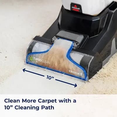 BISSELL TurboClean Pet XL Carpet Cleaner 3738 10" Cleaning Path Black: Electric Carpet Shampooer Machine, 1-Gallon Tank, 20ft Cord [20 Feet, 10 Inches, Electric]