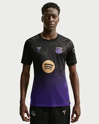 FC Barcelona 2026/27 Stadium Away Men's Kobe Dri-FIT Soccer Replica Jersey Field Purple/Field Purple/Black/Metallic Gold [100% polyester, Machine wash, S-3XL]