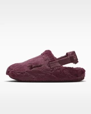 Nike Calm SE Faux Fur Women's Mules Pink Smoke/Mystic Dates [Pink Smoke/Mystic Dates, FZ3119-602]