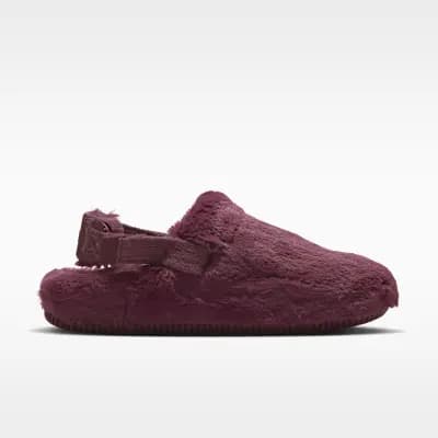 Nike Calm SE Faux Fur Women's Mules Pink Smoke/Mystic Dates [Pink Smoke/Mystic Dates, FZ3119-602]