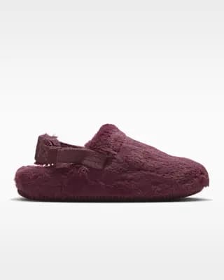 Nike Calm SE Faux Fur Women's Mules Pink Smoke/Mystic Dates [Pink Smoke/Mystic Dates, FZ3119-602]