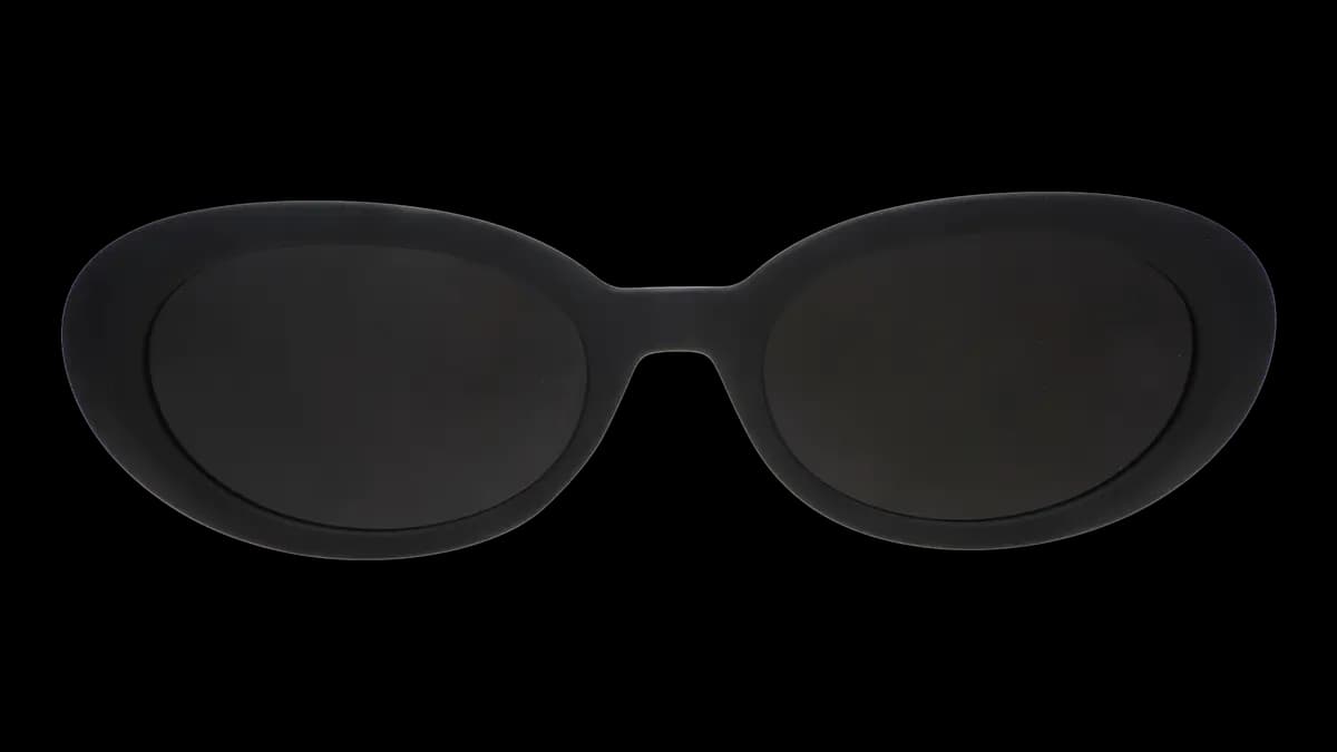 goodr Always Having a Moment Black Oval [polarized lenses, UV400, premium polymer]