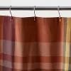 72"x72" Plaid Harvest Shower Curtain Orange/Brown - Threshold™ [72 Inches (H) x 72 Inches (W), 1.65 Pounds, Woven]