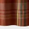 72"x72" Plaid Harvest Shower Curtain Orange/Brown - Threshold™ [72 Inches (H) x 72 Inches (W), 1.65 Pounds, Woven]