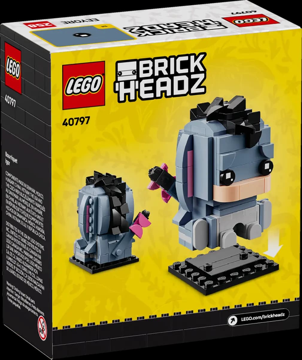 LEGO Eeyore 40797 [156 pieces, ages 10+, BrickHeadz]