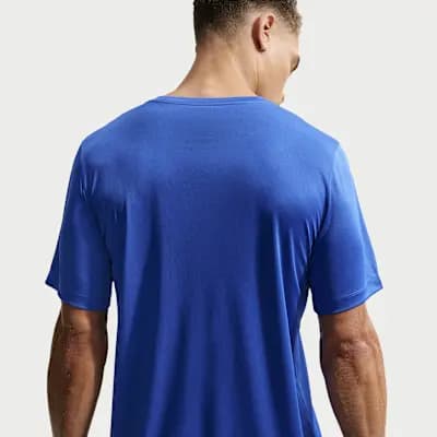 Nike Men's Dri-FIT Training T-Shirt Game Royal/Black [Game Royal/Black, 100% polyester, Machine wash]