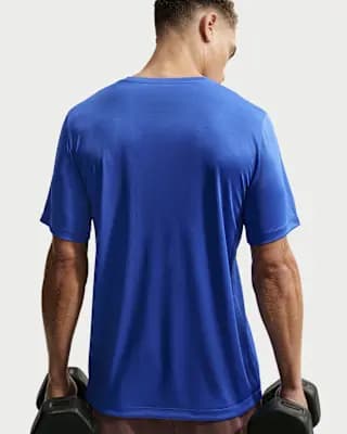 Nike Men's Dri-FIT Training T-Shirt Game Royal/Black [Game Royal/Black, 100% polyester, Machine wash]