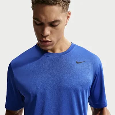 Nike Men's Dri-FIT Training T-Shirt Game Royal/Black [Game Royal/Black, 100% polyester, Machine wash]