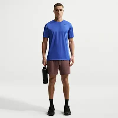 Nike Men's Dri-FIT Training T-Shirt Game Royal/Black [Game Royal/Black, 100% polyester, Machine wash]