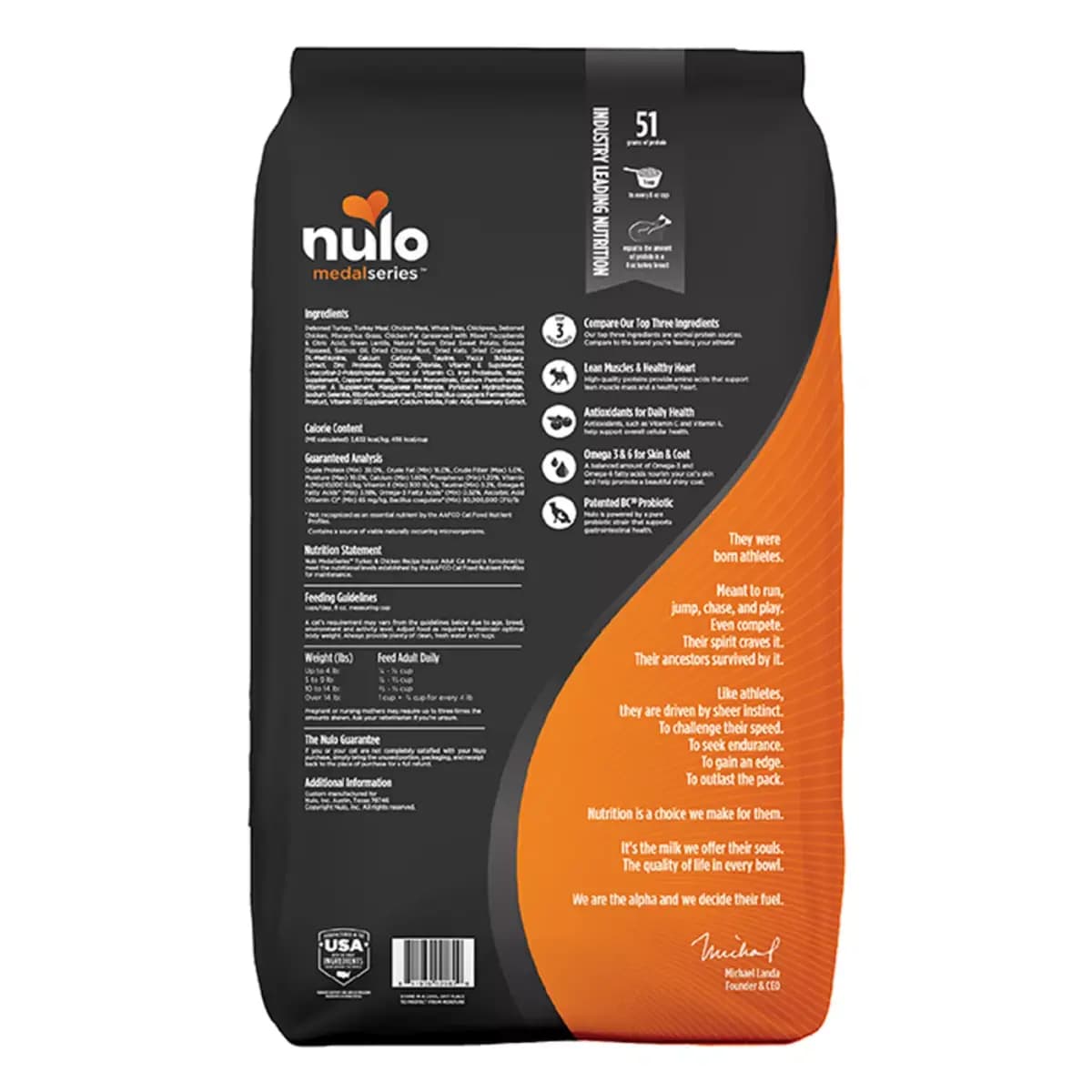 Nulo MedalSeries Adult Dry Cat Food - Grain Free, Turkey & Chicken [Food Type Dry, Food Consistency Kibble, Life Stage Adult, Flavor Turkey and Chicken]