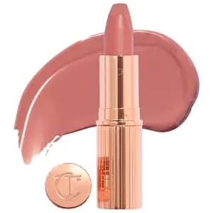 Charlotte Tilbury K.I.S.S.I.N.G Satin Shine Lipstick Pillow Talk Naughty Talk​ [0.12 oz/3.5 g, Antioxidant Lipstick Tree, Light-Diffusing Pigments]