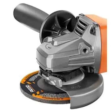 RIDGID 8 Amp Corded 4-1/2 in. Angle Grinder, R1006 [Amperage (A): 8 A, Arbor Size: 5/8 in, Color Family: Orange]