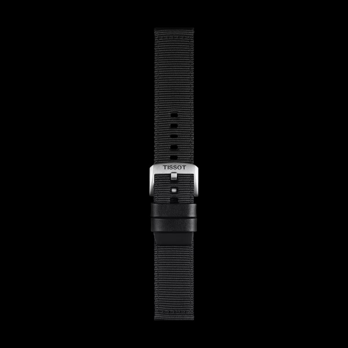 Tissot Official Black Textile Strap Lugs 22 mm [Leather, Black, 22.00]