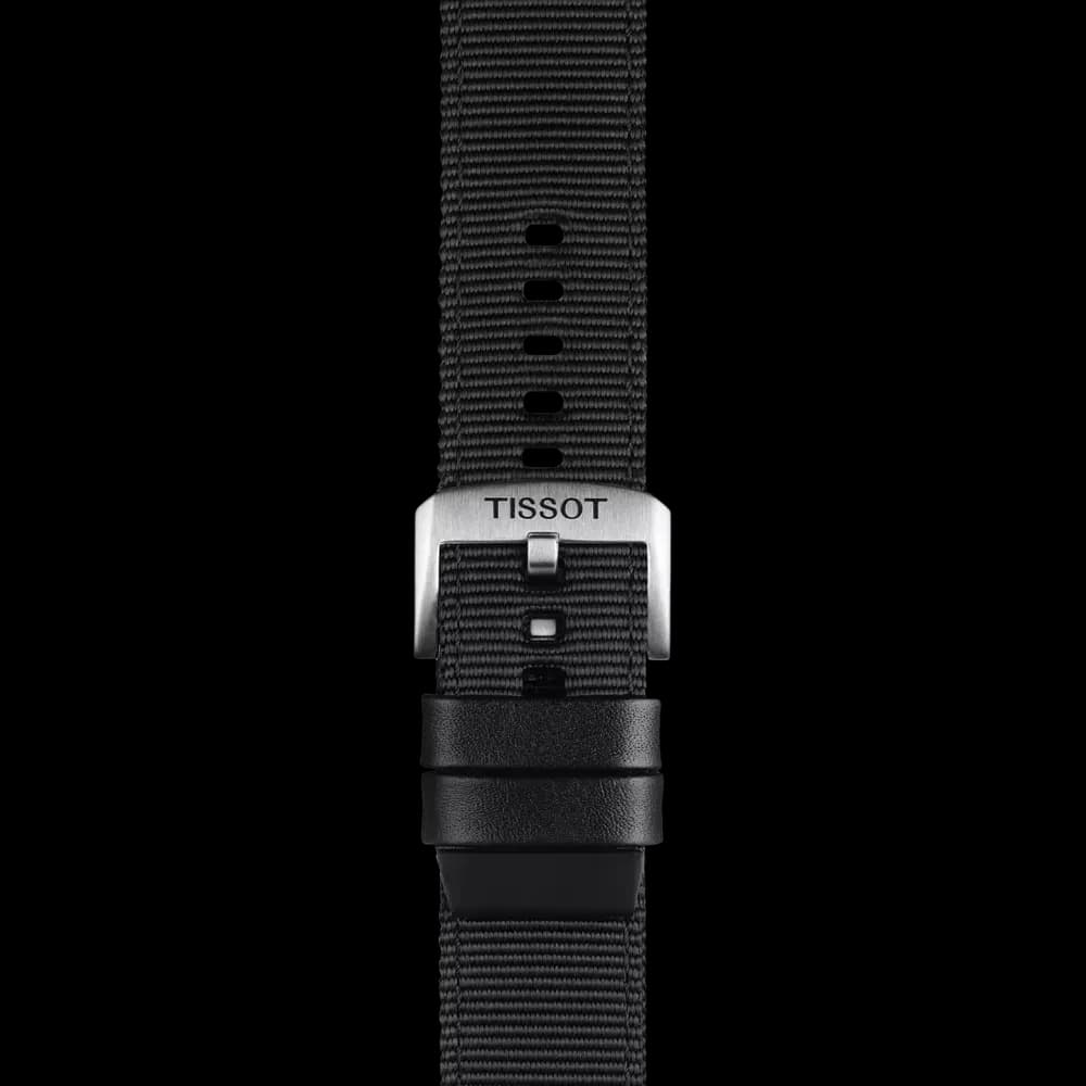Tissot Official Black Textile Strap Lugs 22 mm [Leather, Black, 22.00]
