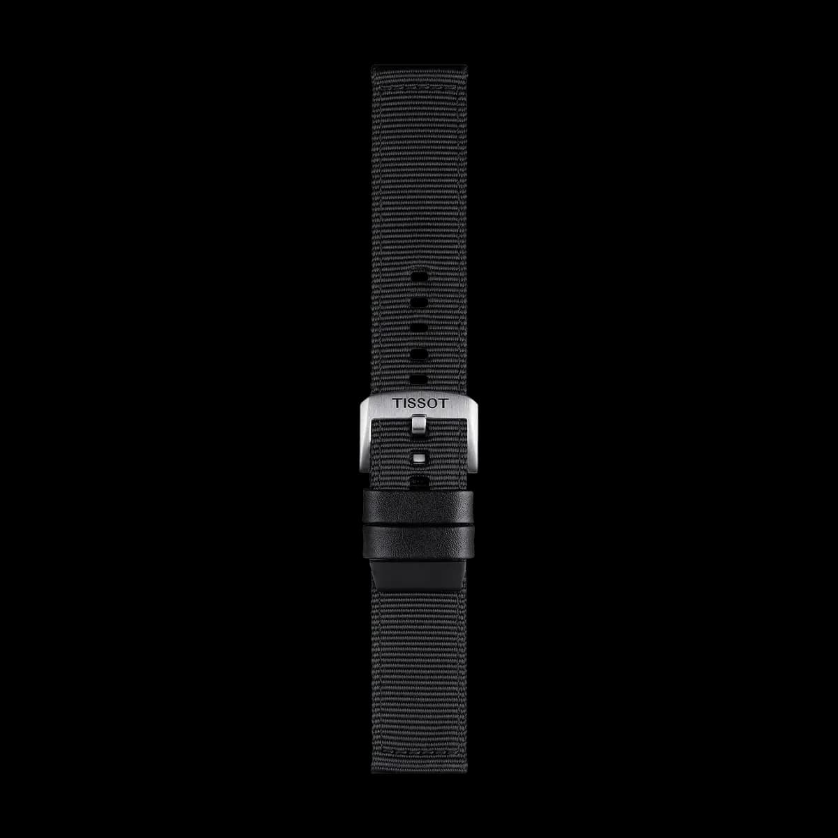 Tissot Official Black Textile Strap Lugs 22 mm [Leather, Black, 22.00]