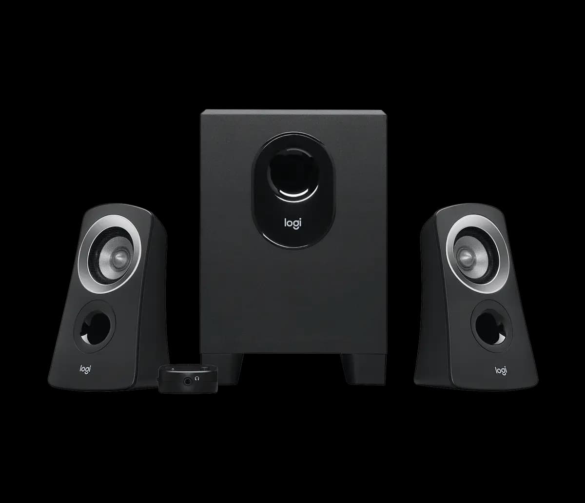 Logitech Z313 Speaker System with Subwoofer - Black [5.76 in (146.2 mm), 3.52 in (89.4 mm), 3.19 in (81 mm)]
