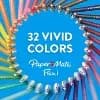 Paper Mate Flair Candy Pop 6pk Felt Pens 0.7mm Medium Tip Multicolored: Papermate Colorful Pens for Journaling & Stationery [Features Pocket Clip, Ink Color Multicolored, Point siz