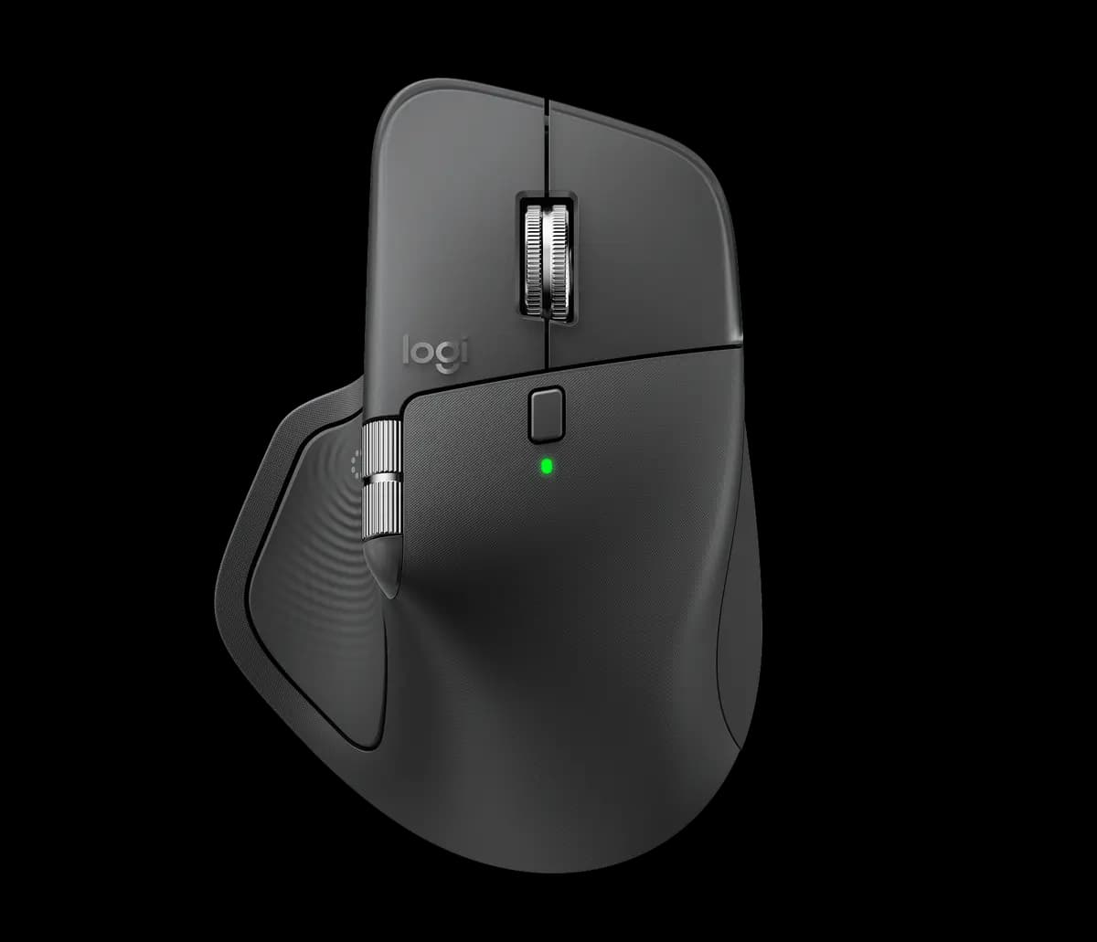Logitech MX Master 4 for Business - Graphite [2 in (50.8 mm), 3.48 in (88.4 mm), 5.05 in (128.2 mm)]