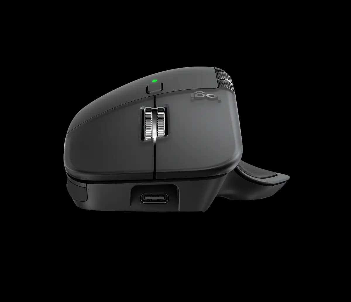 Logitech MX Master 4 for Business - Graphite [2 in (50.8 mm), 3.48 in (88.4 mm), 5.05 in (128.2 mm)]