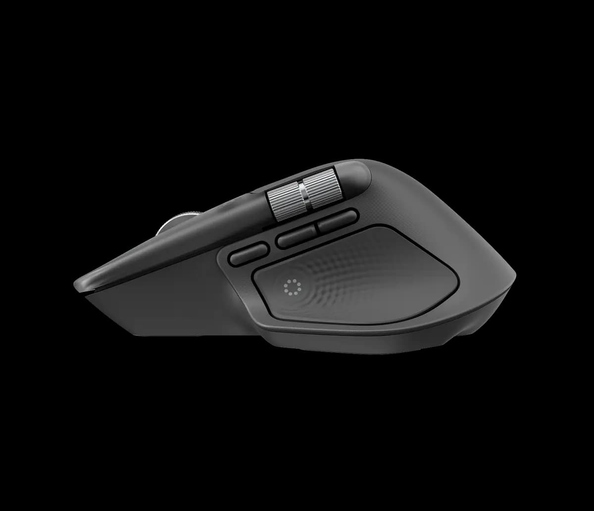 Logitech MX Master 4 for Business - Graphite [2 in (50.8 mm), 3.48 in (88.4 mm), 5.05 in (128.2 mm)]