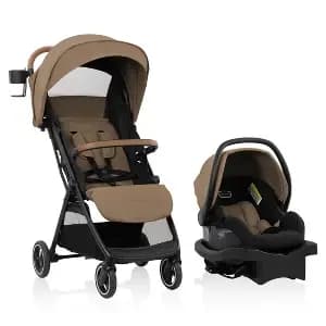 Evenflo Otto Lightweight Travel System with LiteMax Infant Car Seat - Caramel Tan [Dimensions (Overall) 40.5 Inches (H) x 21 Inches (W) x 33.5 I, Weight 16.6 Pounds, Dimensions (Co