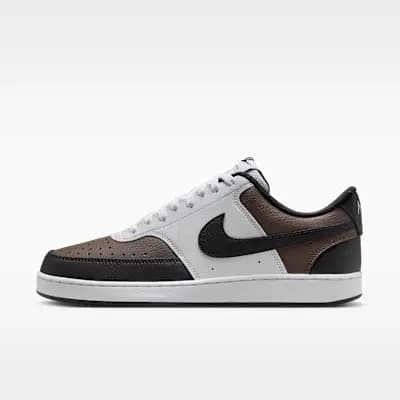 Nike Court Vision Low Men's Shoes Baroque Brown/White/Black [Baroque Brown/White/Black, IV4794-237]