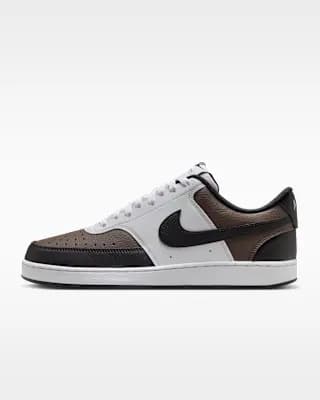Nike Court Vision Low Men's Shoes Baroque Brown/White/Black [Baroque Brown/White/Black, IV4794-237]