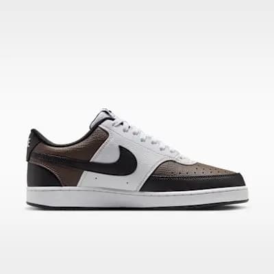 Nike Court Vision Low Men's Shoes Baroque Brown/White/Black [Baroque Brown/White/Black, IV4794-237]