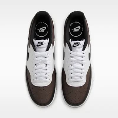 Nike Court Vision Low Men's Shoes Baroque Brown/White/Black [Baroque Brown/White/Black, IV4794-237]