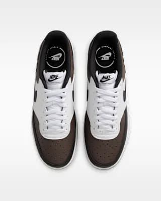Nike Court Vision Low Men's Shoes Baroque Brown/White/Black [Baroque Brown/White/Black, IV4794-237]