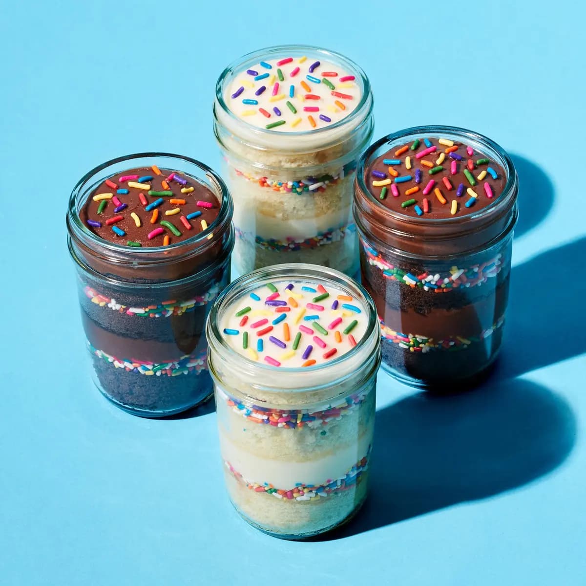 Birthday Cupcake Jar 4-Pack [(2) 5 oz, (2) 5 oz, 1.25 lbs]