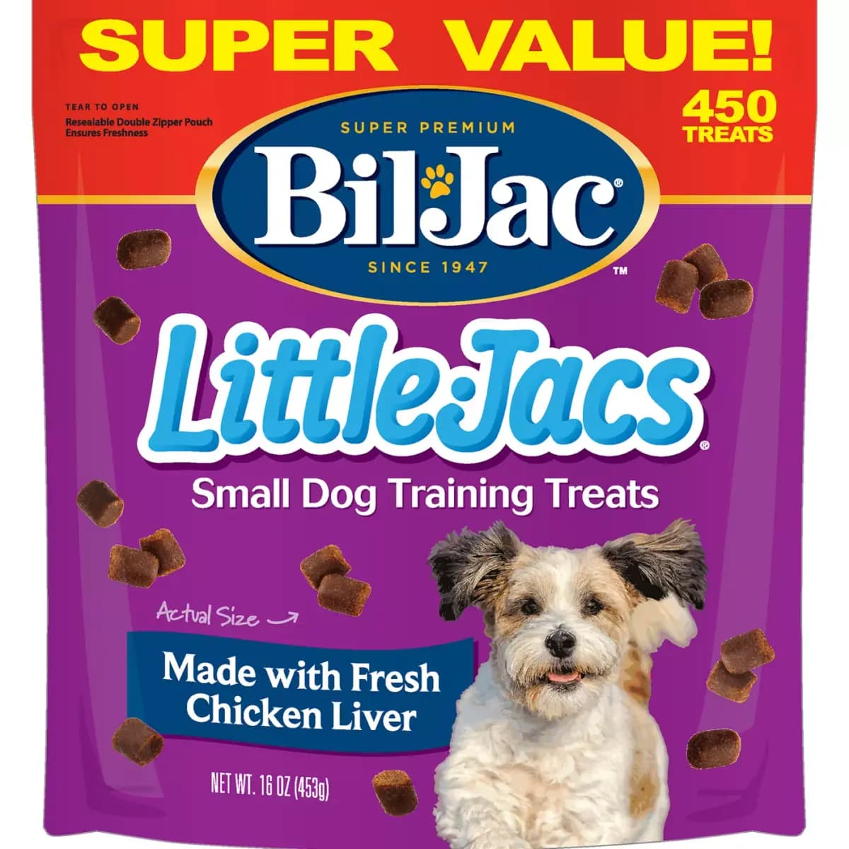 Bil-Jac® Little-Jacs All Life Stages Training Dog Treat - Chicken Liver [Brand Bil-Jac, Food Type Soft and Chewy Treat, Breed Size All, Life Stage All]