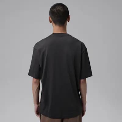 Jordan Brooklyn Men's Graphic T-Shirt Off Noir [Off Noir, Ribbed collar, 100% cotton]