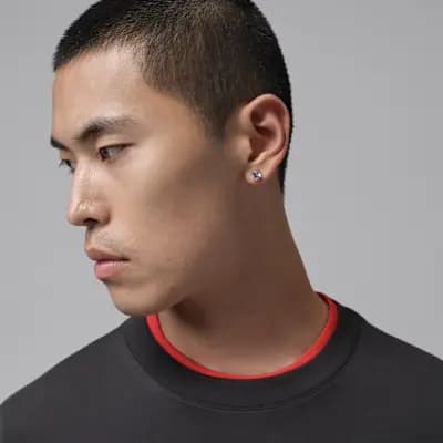 Jordan Brooklyn Men's Graphic T-Shirt Off Noir [Off Noir, Ribbed collar, 100% cotton]
