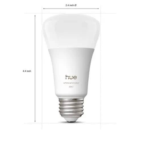 Philips Hue White and color ambiance 60W A19 - E26 smart bulb [Standby power consumption 0.2 W, Color temperature 1000-20000 K, Power 7.2 W]