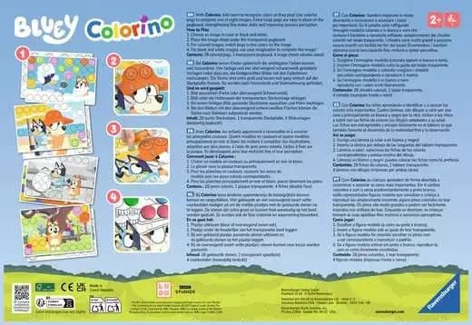 Ravensburger Children Game - Bluey: Colorino - Multilingual - Games for kids 2 years up [ages 2 +]