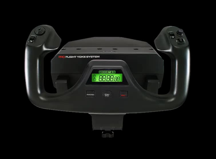 Logitech Flight Yoke System - Black [7.28 in (18.5 cm), 12.2 in (31 cm), 18.27 in (46.4 cm)]