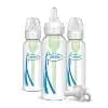 Dr. Brown's 8oz Anti-Colic Options+ Narrow Baby Bottle with Level 1 Slow Flow Nipple & HappyPaci Pacifier - 0m+ [Dimensions (Overall) 8 Inches (H) x 2.3 Inches (W) x 2.3 Inch, Weig