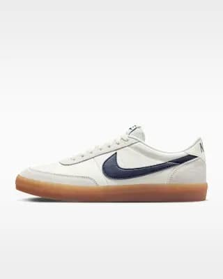 Nike Killshot 2 Leather Men's Shoes Sail/Gum Yellow/Midnight Navy [Sail/Gum Yellow/Midnight Navy, M 6 / W 7.5, M 6.5 / W 8, M 7 / W 8.5, M 7.5 / W 9, M 8 / W, Various stitching and