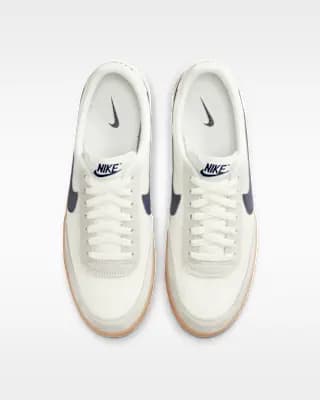 Nike Killshot 2 Leather Men's Shoes Sail/Gum Yellow/Midnight Navy [Sail/Gum Yellow/Midnight Navy, M 6 / W 7.5, M 6.5 / W 8, M 7 / W 8.5, M 7.5 / W 9, M 8 / W, Various stitching and