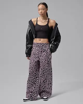 Jordan Flight Women's Barrel Pants Pink Foam [98% cotton/2% spandex, Machine wash, XS (0–2)-XXL (20–22)]