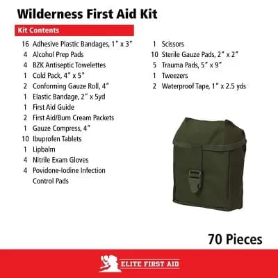 First Aid Only Elite Wilderness First Aid Kit 70pc [70, Adult Use Only, 337-04-1912]