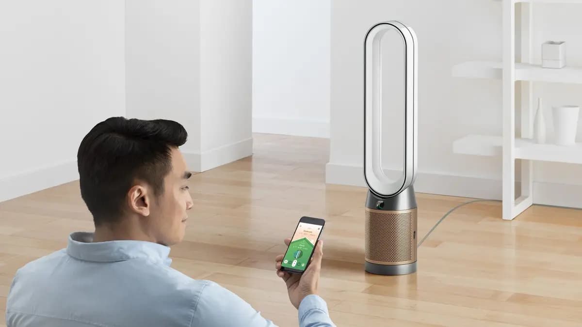 Dyson Purifier Cool De-NOx PC2 White/Gold [10.8 lb, 350 degrees, 8.7 in]