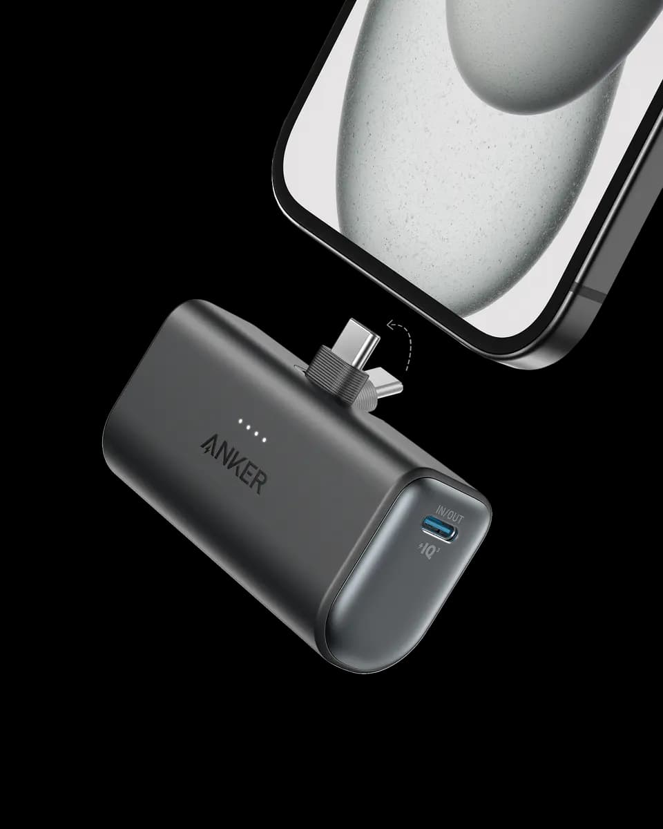 Anker Nano Power Bank (22.5W, Built-In USB-C Connector) [5,000mAh, 5V⎓3A / 9V⎓2A, 5V⎓3A / 9V⎓2.22A / 10V⎓2.25A]