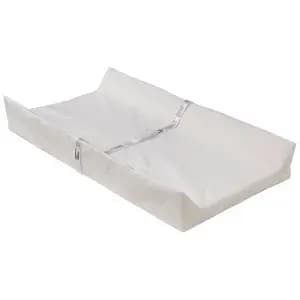 Serta Foam Contoured Changing Pad with Waterproof Cover - White: Solid Foam, 1.9 lbs, Plush Baby Changing Station [Dimensions (Overall) 32 Inches (L), 16 Inches (W), 4.5 Inches, We