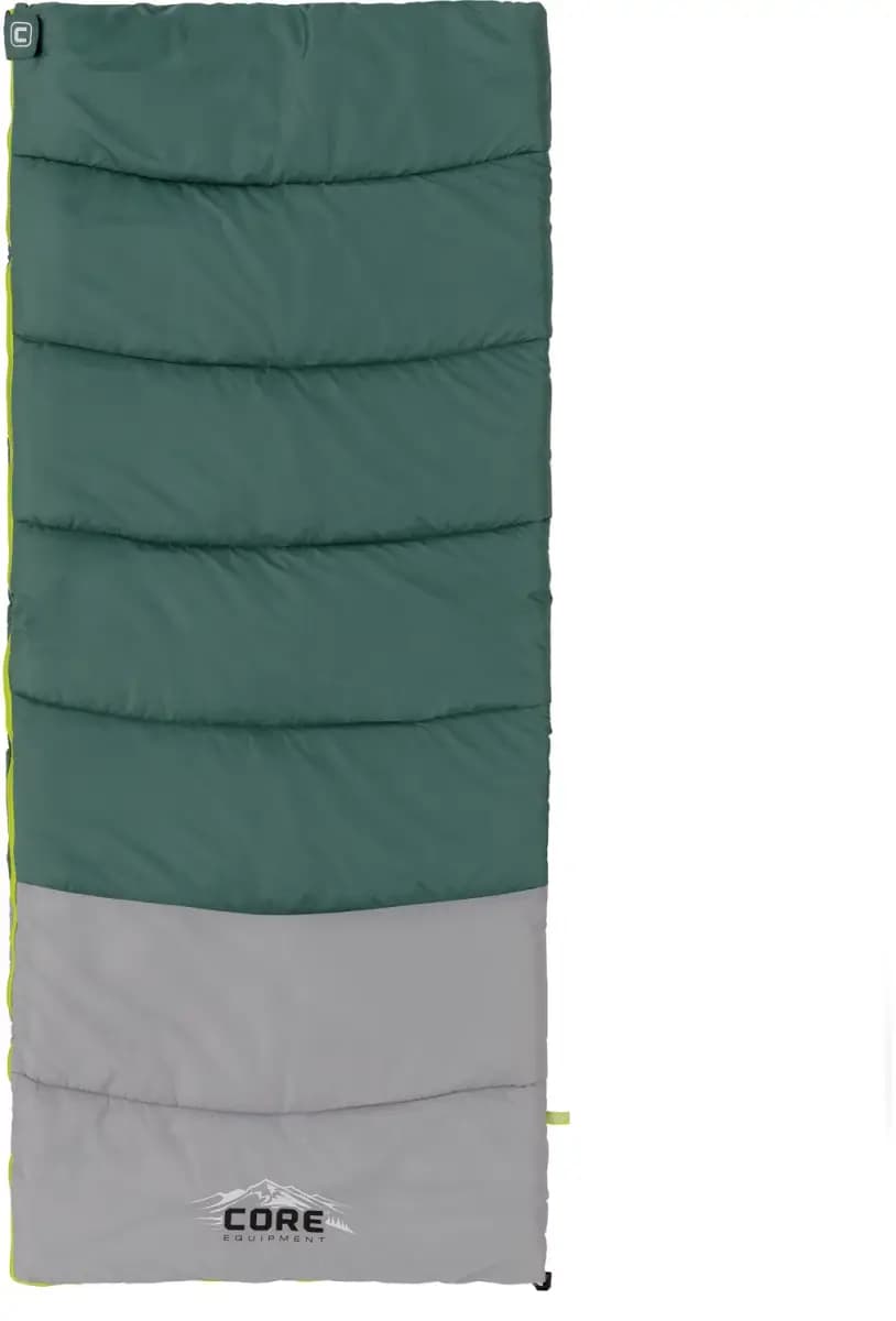 CORE CORE Equipment 30F Rectangle Sleeping Bag [100% polyester, 204, 30 - 39 Degrees]